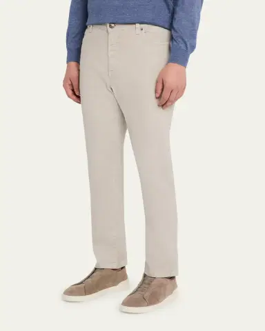 Zegna Men's Stretch Straight Leg Five-Pocket Pants | Thumbnail 4 Zegna Men's Stretch Straight Leg Five-Pocket Pants | Thumbnail 4