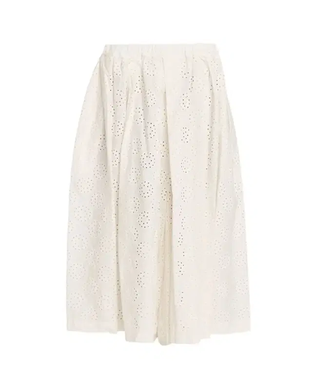 Comme des Garçons Eyelet-Embroidered Cotton Midi Skirt