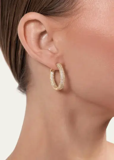Nickho Rey Mini Tire Hoop Earrings | Thumbnail 2