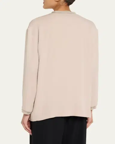 Giorgio Armani Silk V-Neck Cardigan | Thumbnail 3