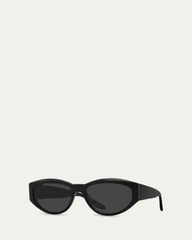 BARTON PERREIRA Robinson 56mm Acetate Oval Sunglasses | Thumbnail 2