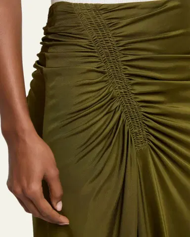 Proenza Schouler Naia Ruched Midi Skirt | Thumbnail 5
