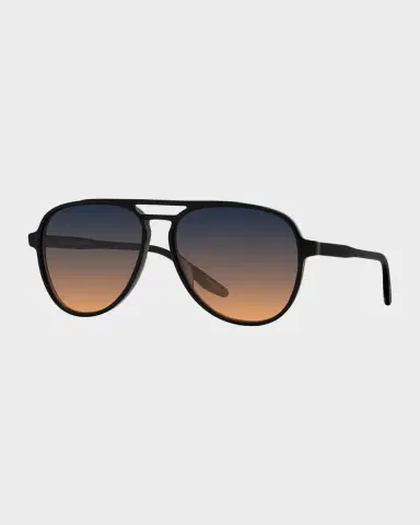 BARTON PERREIRA Hartmann 55mm Acetate Aviator Sunglasses | Thumbnail 4 BARTON PERREIRA Hartmann 55mm Acetate Aviator Sunglasses | Thumbnail 4