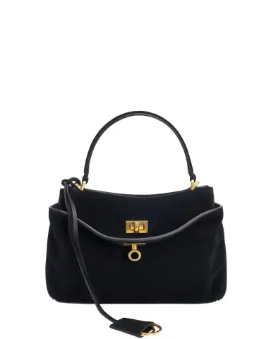 Balenciaga Rodeo Mini Suede Top-Handle Bag | Thumbnail 1 Balenciaga Rodeo Mini Suede Top-Handle Bag | Thumbnail 1
