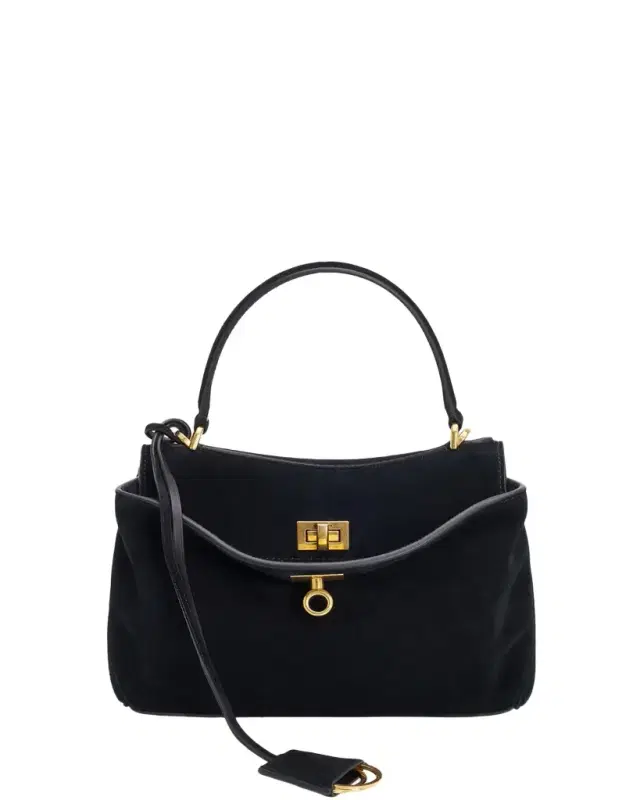 Balenciaga Rodeo Mini Suede Top-Handle Bag