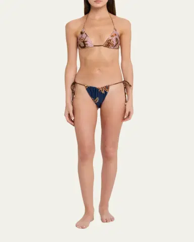 Zimmermann Aster Spliced Triangle Two-Piece Swimsuit | Thumbnail 2 Zimmermann Aster Spliced Triangle Two-Piece Swimsuit | Thumbnail 2