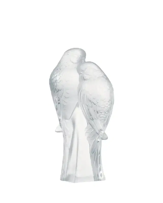 Lalique Two Parakeets Figure