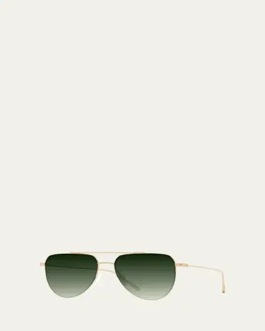 BARTON PERREIRA McNair 55mm Titanium Aviator Sunglasses | Thumbnail 2
