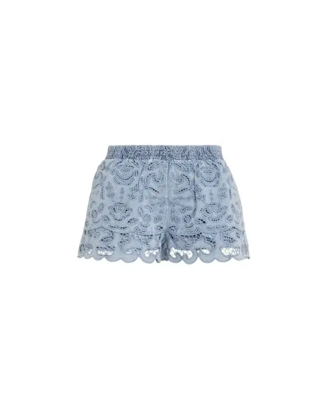 Kenley Eyelet Denim Shorts