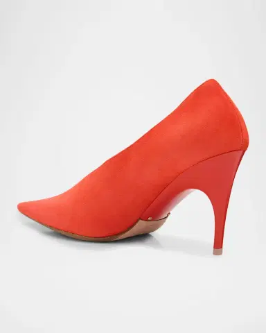 Balenciaga 90mm Duchesse Suede Pumps | Thumbnail 3