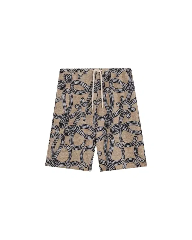 Loewe x Paula's Ibiza Men's Cotton-Terry Logo Script Shorts