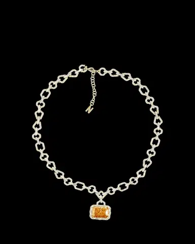 Nickho Rey Houlehan Necklace with Crushed Ice Pendant, Yellow | Thumbnail 2 Nickho Rey Houlehan Necklace with Crushed Ice Pendant, Yellow | Thumbnail 2
