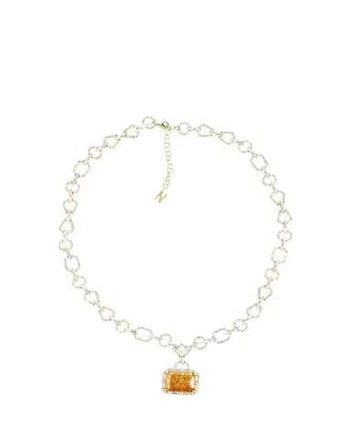 Nickho Rey Houlehan Necklace with Crushed Ice Pendant, Yellow | Thumbnail 1 Nickho Rey Houlehan Necklace with Crushed Ice Pendant, Yellow | Thumbnail 1