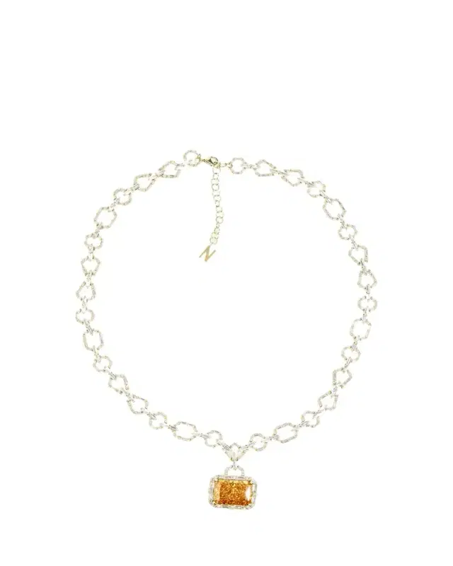 Nickho Rey Houlehan Necklace with Crushed Ice Pendant, Yellow