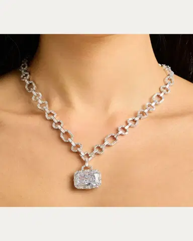 Nickho Rey Houlehan Necklace with Crushed Ice Pendant | Thumbnail 2