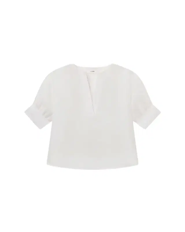 FRAME The Linen V-Neck Top