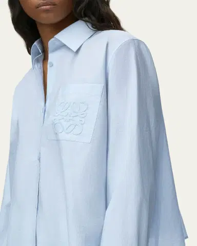 Loewe x Paula's Ibiza Ruffle-Back Cotton-Blend Button-Down Shirt | Thumbnail 5 Loewe x Paula's Ibiza Ruffle-Back Cotton-Blend Button-Down Shirt | Thumbnail 5