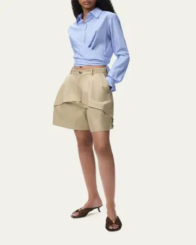 Loewe x Paula's Ibiza Striped Cotton Button-Down Wrap Shirt | Thumbnail 2 Loewe x Paula's Ibiza Striped Cotton Button-Down Wrap Shirt | Thumbnail 2