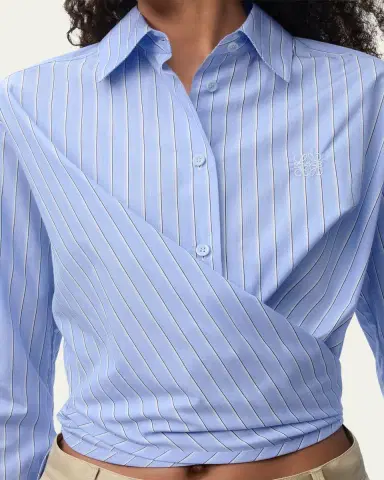 Loewe x Paula's Ibiza Striped Cotton Button-Down Wrap Shirt | Thumbnail 5 Loewe x Paula's Ibiza Striped Cotton Button-Down Wrap Shirt | Thumbnail 5