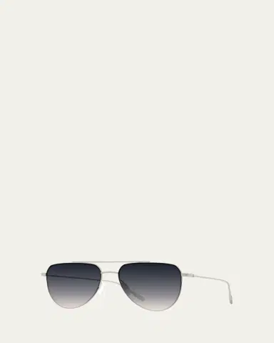 BARTON PERREIRA McNair 55mm Titanium Aviator Sunglasses | Thumbnail 2