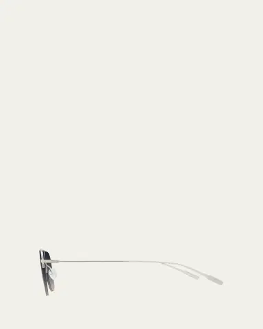 BARTON PERREIRA McNair 55mm Titanium Aviator Sunglasses | Thumbnail 3