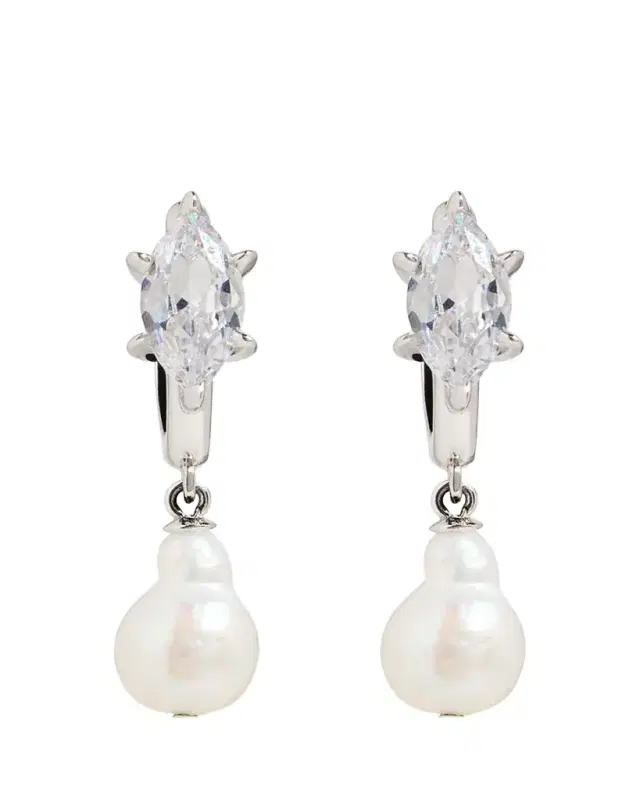 Nickho Rey Parisian Pearl Earrings, White