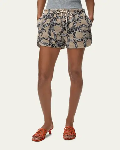 LOEWE x Paula's Ibiza Anagram-Print Towelling Pull-On Shorts | Thumbnail 4 LOEWE x Paula's Ibiza Anagram-Print Towelling Pull-On Shorts | Thumbnail 4