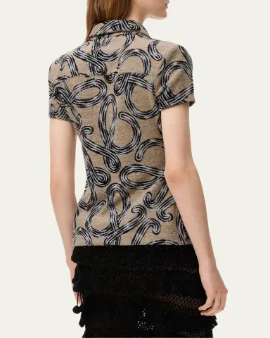 LOEWE x Paula's Ibiza Cotton-Blend Logo Buttoned Shirt | Thumbnail 3