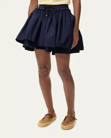 LOEWE x Paula's Ibiza Layered Cotton Drawstring Mini Skirt | Thumbnail 4 LOEWE x Paula's Ibiza Layered Cotton Drawstring Mini Skirt | Thumbnail 4