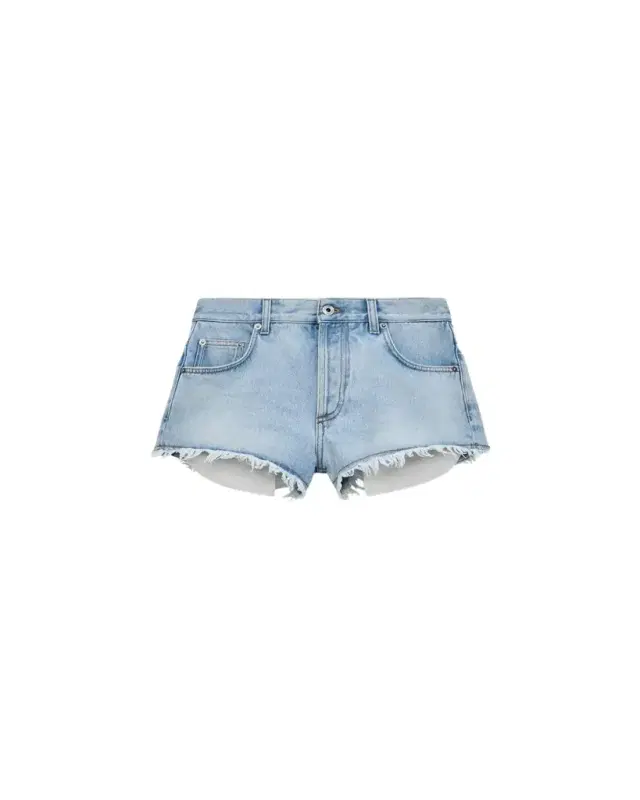 LOEWE x Paula's Ibiza Cotton Anagram Frayed Cut-Off Shorts