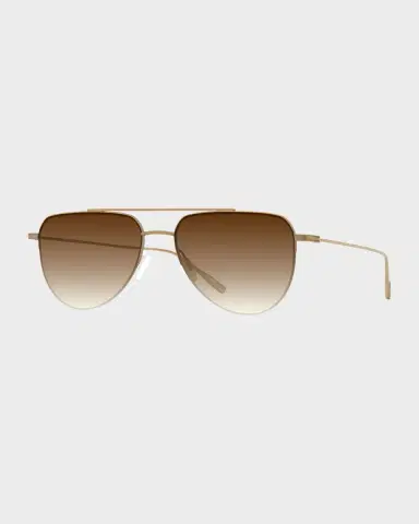 BARTON PERREIRA McNair 55mm Titanium Aviator Sunglasses | Thumbnail 4