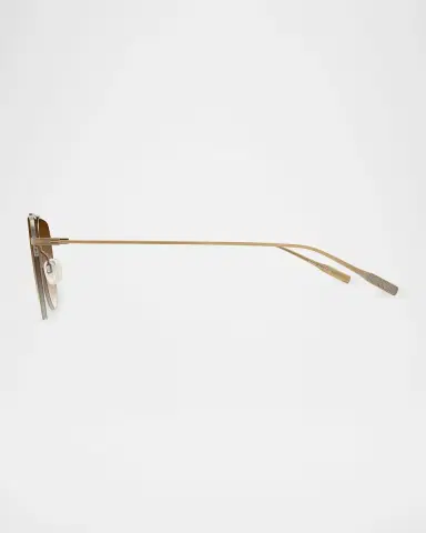 BARTON PERREIRA McNair 55mm Titanium Aviator Sunglasses | Thumbnail 6