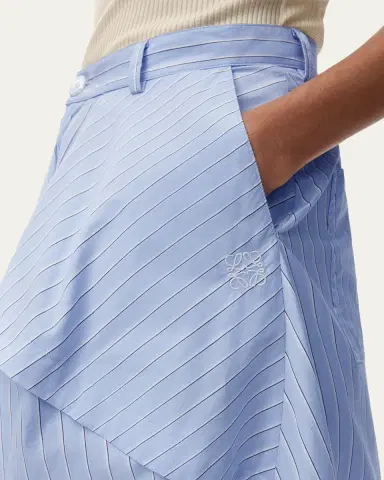 LOEWE x Paula's Ibiza Striped Cotton Yoked Wide-Leg Trousers | Thumbnail 5