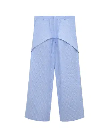 LOEWE x Paula's Ibiza Striped Cotton Yoked Wide-Leg Trousers | Thumbnail 1