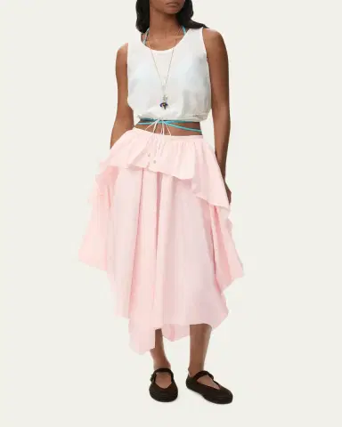 LOEWE x Paula's Ibiza Layered Ruffle Cotton Midi Skirt | Thumbnail 2 LOEWE x Paula's Ibiza Layered Ruffle Cotton Midi Skirt | Thumbnail 2