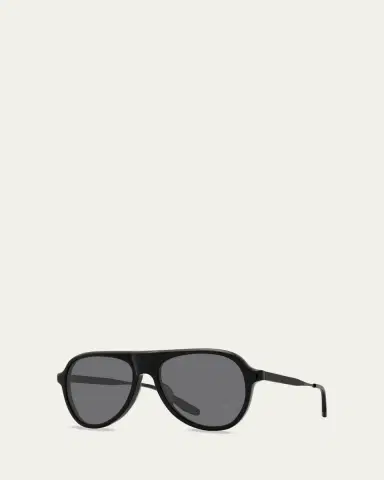 BARTON PERREIRA 007 Vedretta Acetate Aviator Sunglasses | Thumbnail 2