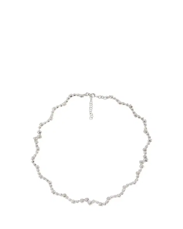 Ziggy Tennis Necklace, White