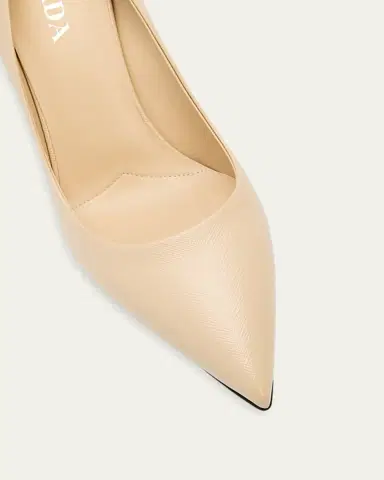 Prada 85mm Vernice Saffiano Leather Pumps | Thumbnail 5 Prada 85mm Vernice Saffiano Leather Pumps | Thumbnail 5
