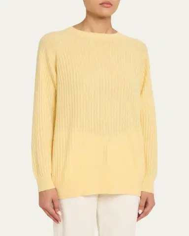 Frame The Cashmere Sunbeam Sweater | Thumbnail 4 Frame The Cashmere Sunbeam Sweater | Thumbnail 4