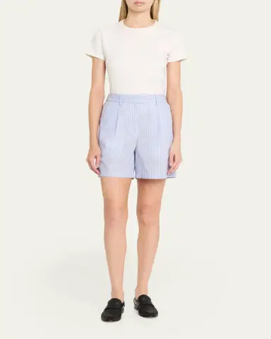 TWP Henry St Shorts in Spaced Shirt Striping | Thumbnail 2 TWP Henry St Shorts in Spaced Shirt Striping | Thumbnail 2