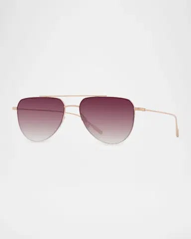 BARTON PERREIRA McNair 55mm Titanium Aviator Sunglasses | Thumbnail 5