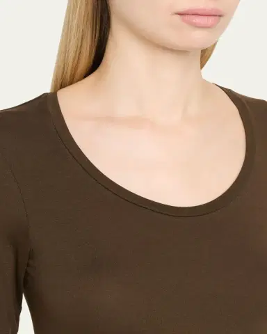 MAJESTIC FILATURES Elbow-Sleeve Scoop-Neck Shirt | Thumbnail 5 MAJESTIC FILATURES Elbow-Sleeve Scoop-Neck Shirt | Thumbnail 5