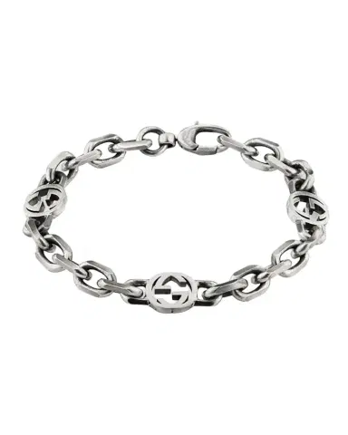 Gucci Interlock G Sterling Silver Bracelet | Thumbnail 1