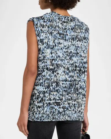 Ganni Sleeveless Hand-Knit Heavy Wool Sweater | Thumbnail 3 Ganni Sleeveless Hand-Knit Heavy Wool Sweater | Thumbnail 3