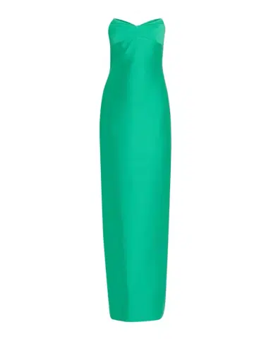 BADGLEY MISCHKA Strapless Fold-Over Column Gown | Thumbnail 1