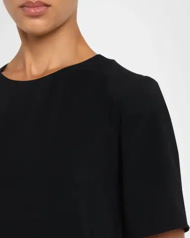 The Row Robi Short-Sleeve Cady Maxi Dress | Thumbnail 5 The Row Robi Short-Sleeve Cady Maxi Dress | Thumbnail 5