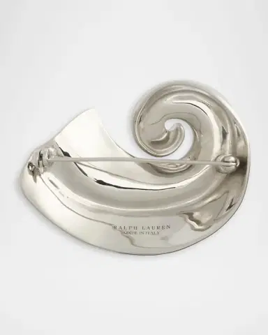 Ralph Lauren Collection Brass Shell Brooch | Thumbnail 2