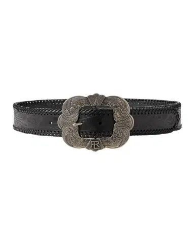 Ralph Lauren Collection Embossed Leather Western Belt | Thumbnail 1