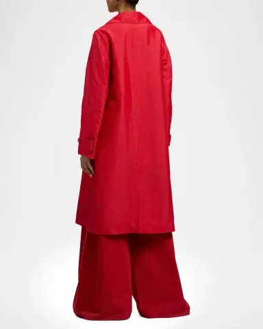 Ralph Lauren Collection Raquel Silk-Blend Trench Coat | Thumbnail 3