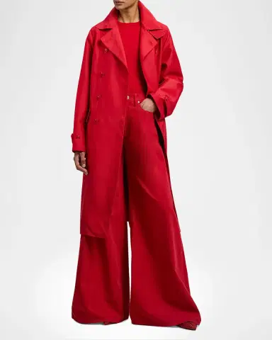 Ralph Lauren Collection Raquel Silk-Blend Trench Coat | Thumbnail 4